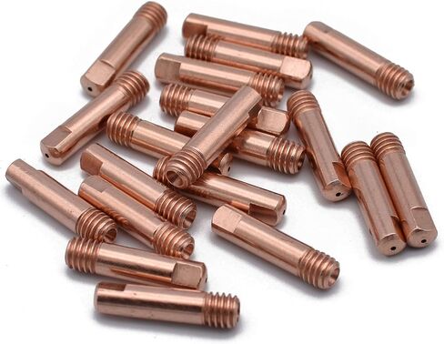 20pk Contact Tip .023'' & 0.6mm M6x25mm Copper Accessory for MB-15AK MIG/MAG Welding Torch in Saudi Arabia