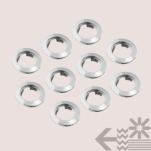 TRUE MODS 3/4 inch Round Marker Light Chrome Bezel [Compatible Model: SIL1010 and SIL1013] [Snap-On Install] for Truck Trailer Marker Lights Turn Signals Brake Lights in Kuwait