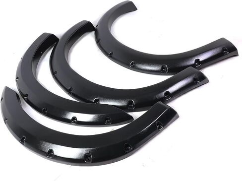 DNA Motoring WF-F25099-MBK 4Pcs/Kit Pocket-Riveted Style Side Wheel Fender Flares Compatible with 99-07 F-250 F-350 F-450 Super Duty in Saudi Arabia