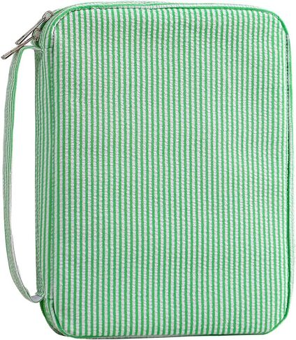Bible Covers for women, Bible Case, Bible Bag with Top Handle, Stripe Bible Bag Proteceive Book Case, Bible carrying Church Bag for Christian Gifts(Pink) in Saudi Arabia