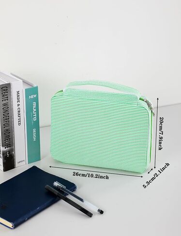 Bible Covers for women, Bible Case, Bible Bag with Top Handle, Stripe Bible Bag Proteceive Book Case, Bible carrying Church Bag for Christian Gifts(Pink) in Saudi Arabia