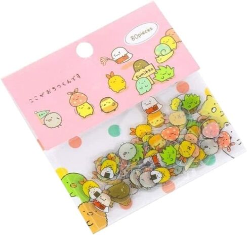 Nice & Attractive Japanese Stationery Stickers Cute Cat Sticky Paper Kawaii PVC Diary Bear Sticker for Decoration Diary Scrapbooking Random Style, 80 Pcs in Saudi Arabia