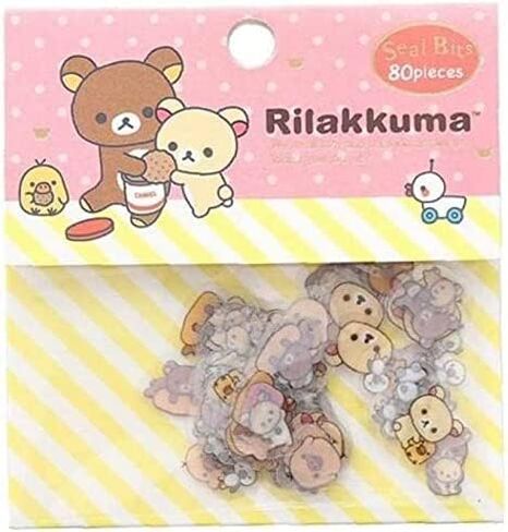 Nice & Attractive Japanese Stationery Stickers Cute Cat Sticky Paper Kawaii PVC Diary Bear Sticker for Decoration Diary Scrapbooking Random Style, 80 Pcs in Saudi Arabia