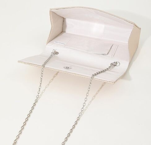 Women's Evening Bag Clutch Purse Glitter Party Wedding Handbag with Chain Sparkling Shoulder Bag in Saudi Arabia