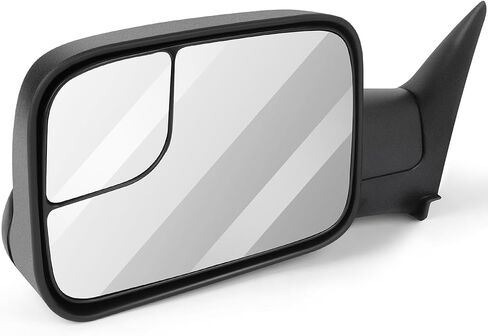 SCITOO Driver Side Mirror fit 1994-2001 for Dodge for Ram 1500 1994-2002 for Dodge for Ram 2500 3500 Left Side Mirror No Heated No Turn Signal Manual Adjusted in Saudi Arabia