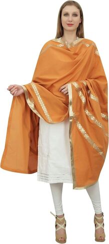 أوشحة نسائية هندية من تصميم Chunni قطن Dupatta عرقية in Kuwait