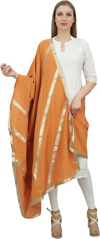 أوشحة نسائية هندية من تصميم Chunni قطن Dupatta عرقية in Kuwait