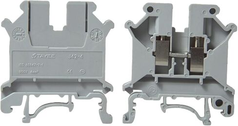 10PCS J42-4 DIN Rail Terminal Block Connector with Nylon PA66 Material for Precise Conductivity and Universal Circuit Wiring Board Compatibility in Saudi Arabia