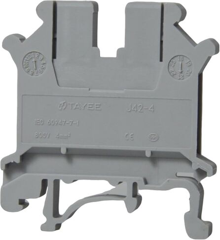 10PCS J42-4 DIN Rail Terminal Block Connector with Nylon PA66 Material for Precise Conductivity and Universal Circuit Wiring Board Compatibility in Saudi Arabia