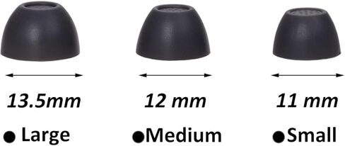 أطراف أذن بديلة وسماعات أذن ذات أطراف مجنحة لسماعات Samsung Galaxy Buds FE مناسبة للعلبة، 5 أزواج (جرافيت) in Kuwait