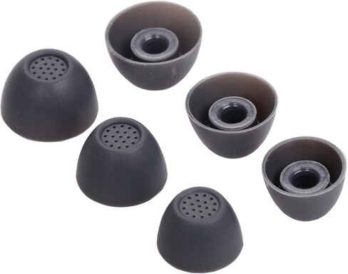 أطراف أذن بديلة وسماعات أذن ذات أطراف مجنحة لسماعات Samsung Galaxy Buds FE مناسبة للعلبة، 5 أزواج (جرافيت) in Kuwait