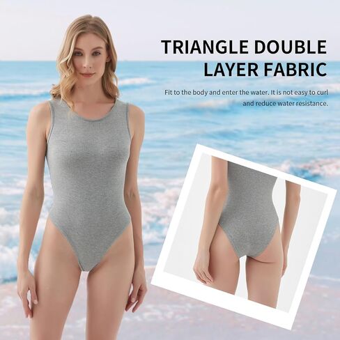 Women's one-Piece Sports Swimsuit, Fashionable Slim fit Swimsuit, Training Swimsuit in Saudi Arabia