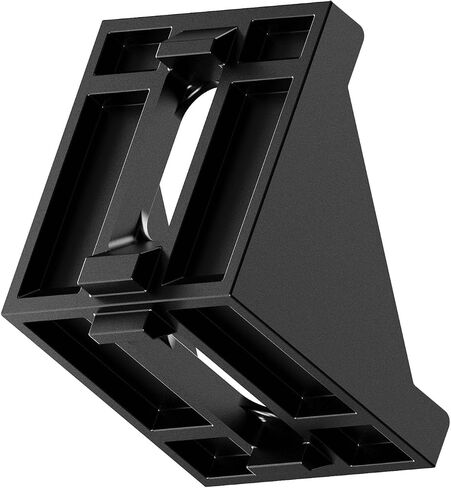 4Pcs Inside Corner Bracket Gusset，2 Hole Aluminum L Bracket Connector for 4040mm Aluminum Extrusion Profile 40x40 with Slot 8mm, Sliver Tone in Saudi Arabia