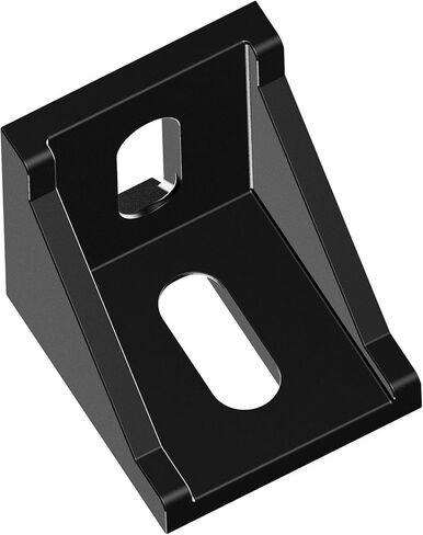 4Pcs Inside Corner Bracket Gusset，2 Hole Aluminum L Bracket Connector for 4040mm Aluminum Extrusion Profile 40x40 with Slot 8mm, Sliver Tone in Saudi Arabia