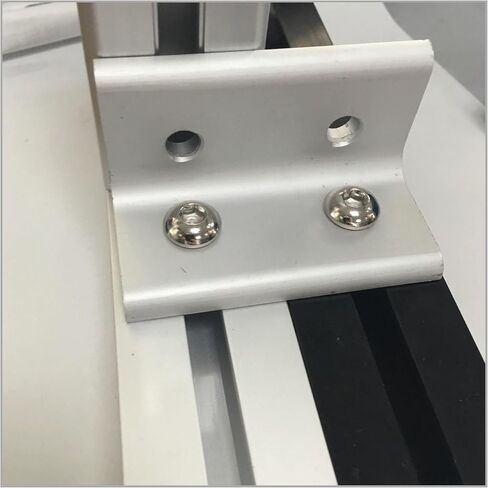 4Pcs Inside Corner Bracket Gusset，2 Hole Aluminum L Bracket Connector for 4040mm Aluminum Extrusion Profile 40x40 with Slot 8mm, Sliver Tone in Saudi Arabia