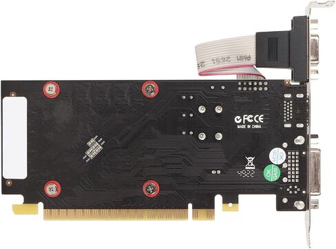 بطاقة رسومات Zunate GT610 سعة 2 جيجابايت DDR3، بطاقة رسومات منخفضة المستوى 64 بت 810 ميجا هرتز، بطاقة فيديو للكمبيوتر المكتبي مع منفذ VGA DVI PCI Express X16 1.1 in Kuwait