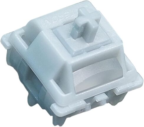 GATERON Smoothie Silver Keyboard Switches, Linear RGB LED 5 Pin Factory Pre-lubed 45gf Full POM Key Switches for MX Mechanical Keyboard(105PCS) in Saudi Arabia