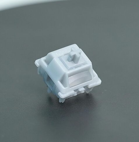 GATERON Smoothie Silver Keyboard Switches, Linear RGB LED 5 Pin Factory Pre-lubed 45gf Full POM Key Switches for MX Mechanical Keyboard(105PCS) in Saudi Arabia