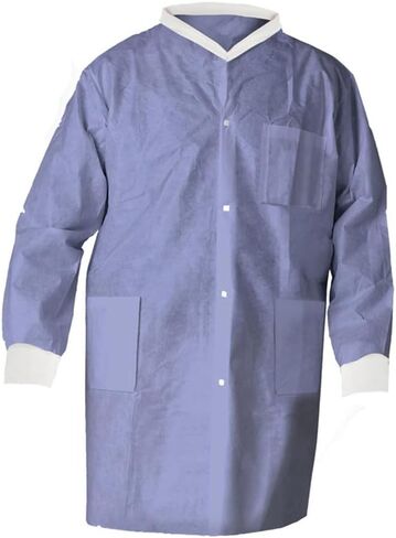 Kimberly-Clark Kimberly Clark Basic Plus Lab Coats, Protective 3-Layer SMS Fabric, Knit Collar & Cuffs, Unisex in Saudi Arabia