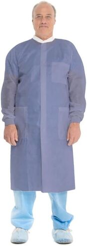 Kimberly-Clark Kimberly Clark Basic Plus Lab Coats, Protective 3-Layer SMS Fabric, Knit Collar & Cuffs, Unisex in Saudi Arabia