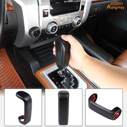 Car Shifter Gear Hand Brake Trim Cover Compatible with Toyota Tundra 2007-2021 Sequoia 2008-2020 Center Console Gear Shift Head Protection Cover Automatic Gear Shift Knob Cover Interior Accessories in Saudi Arabia
