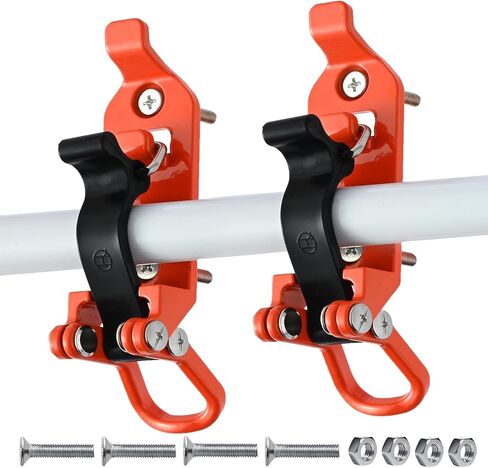 2 قطعة من رف المجرفة، حامل مجرفة لرف السقف، حامل مجرفة مشبك مطاطي للتثبيت على الحائط، مشبك سريع الفك لمعدات رف السقف in Kuwait