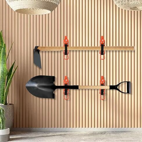 2 قطعة من رف المجرفة، حامل مجرفة لرف السقف، حامل مجرفة مشبك مطاطي للتثبيت على الحائط، مشبك سريع الفك لمعدات رف السقف in Kuwait