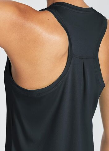 BALEAF Women's 7" Long Running Shorts & Racerback Workout Tank Top Black&Black L in Saudi Arabia