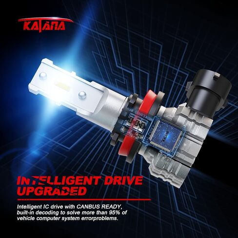 مصابيح ضباب KATANA H11 LED، H8 H9 2800 لومن 5530 رقاقة ساطعة للغاية 6500K زينون أبيض حزمة من 2 in Kuwait