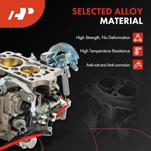 A-Premium 2 Barrel Carburetor Compatible with Toyota 4Runner 1984, Celica 1981-1984, Corona 1981, Dyna/Coaster 1980, Pickup 1981-1995, Hilux 1988-1995, 2.2L 2.4L 2.8L 3.0L, Electric Choke in Kuwait