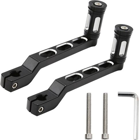 Motorcycle Heel Toe Gear Shift Lever + Shift Peg Replacement for Harley FL Softail / for Touring Electra Glide Road King Road Glide FLHX Street Glide / for Tri Glide Trikes Shifter Levers, Black in Saudi Arabia