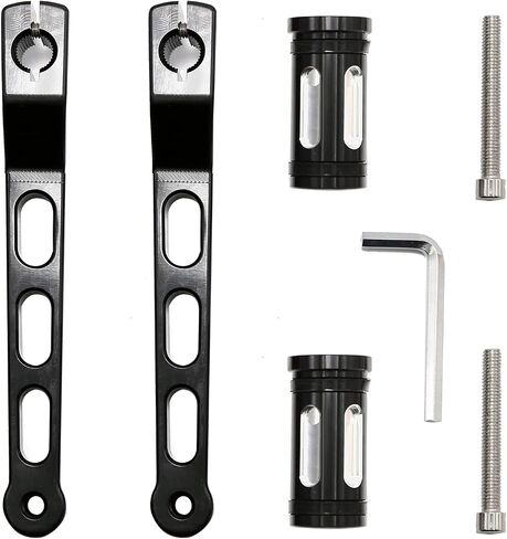Motorcycle Heel Toe Gear Shift Lever + Shift Peg Replacement for Harley FL Softail / for Touring Electra Glide Road King Road Glide FLHX Street Glide / for Tri Glide Trikes Shifter Levers, Black in Saudi Arabia