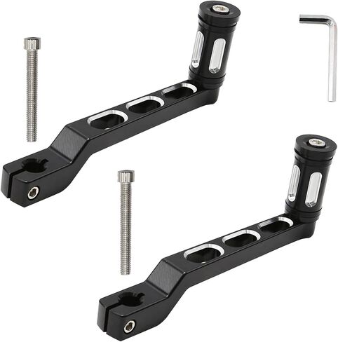 Motorcycle Heel Toe Gear Shift Lever + Shift Peg Replacement for Harley FL Softail / for Touring Electra Glide Road King Road Glide FLHX Street Glide / for Tri Glide Trikes Shifter Levers, Black in Saudi Arabia
