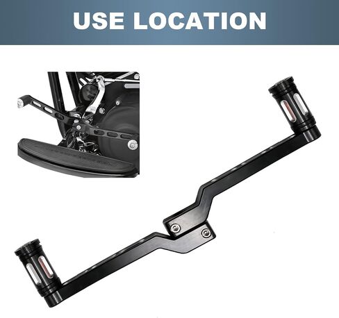 Motorcycle Heel Toe Gear Shift Lever + Shift Peg Replacement for Harley FL Softail / for Touring Electra Glide Road King Road Glide FLHX Street Glide / for Tri Glide Trikes Shifter Levers, Black in Saudi Arabia