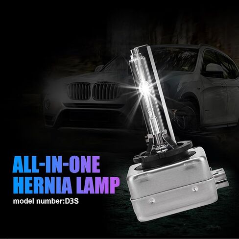 لمبة HID للسيارة Pack-2، مصابيح بديلة أصلية 6000K D1S، مصابيح فائقة السطوع بقدرة 35 وات، مصابيح إضاءة سيارة عالمية، توصيل وتشغيل لمبة شعاع منخفض عالية الشعاع، لمعظم السيارات (الضوء الأبيض) in Kuwait