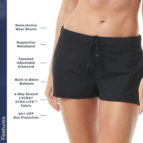 BEACH HOUSE Avery Swim Short — Women’s Boardshorts with Built-in Bikini Bottoms in Saudi Arabia