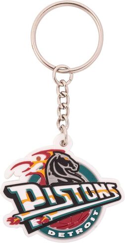 Desert Cactus Detroit Pistons Keychain NBA National Basketball Association Car Keys Holder (PVC - Vintage A) in Saudi Arabia