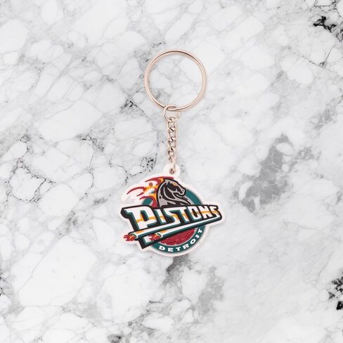 Desert Cactus Detroit Pistons Keychain NBA National Basketball Association Car Keys Holder (PVC - Vintage A) in Saudi Arabia