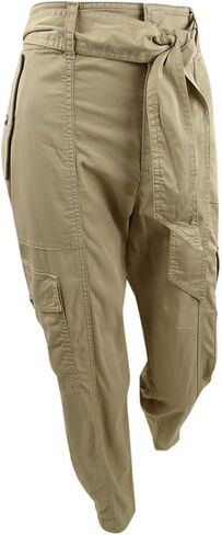 Lauren Ralph Lauren Women's Micro-Sanded Twill Cargo Pant (10, Tan) in Saudi Arabia