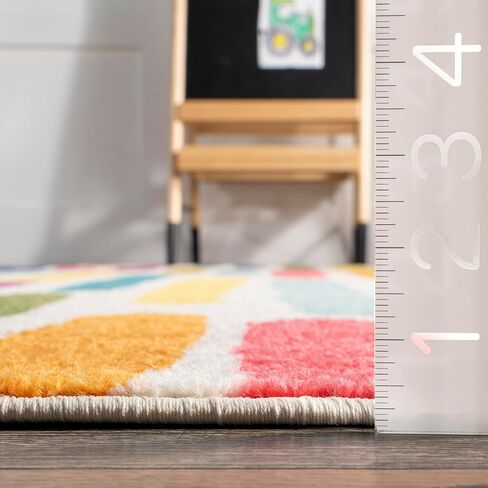 nuLOOM Thick Colorful Stripes Kids Area Rug, 4x6, Multi in Saudi Arabia