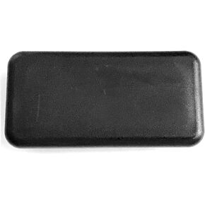 (Pack of 8) 2" x 1" Rectangular (14-20 Ga) Tubing Black Plastic Finishing Plug End Cap Hole Insert (for ID L 1.84"-1.93", W 0.84"-0.93" ) 1 x 2 Inch | Fence Post Finishing Inserts