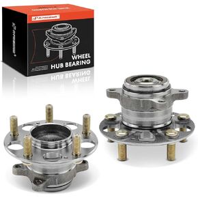 A-Premium 2 x Rear Wheel Bearing and Hub Assembly with 5-Lug Compatible with Honda Civic 2013 2014 2015, FWD Only