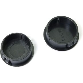 10pcs Nylon Plastic Round Snap in Type Door Window Mounting Locking Furniture Hole Plugs Button Protective Cover Cap Head Color White (5pcs 28mm + 5pcs 30mm)