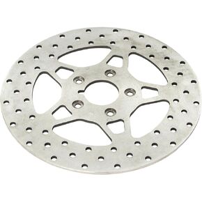 EBC Brakes FSD007 Polished Stainless Custom Solid Brake Rotor for HD