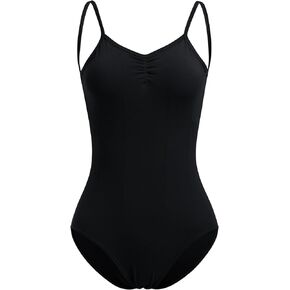 IBAKOM Ballet Leotard Women Gymnastics Leotards Plus Size Ballet Dance Basic Ballerina High Cut Camisole Corset Bodysuit