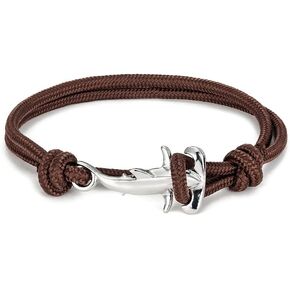Hammerhead Sharks Bracelet for Men Women Unisex Minimalist Nautical Parachute Cord Bracelet Ocean Lovers Friendship GIft