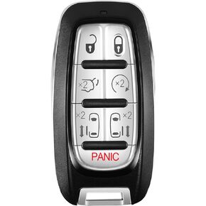 Self-Programmable Replacement for Proximity Smart Keyless Entry Remote Control Key Fob Compatible with 2017 - 2021 Chrysler Pacifica ,2020-2021 Chrysler Voyager , (FCC:M3N-97395900 68217832AC) 1PCS