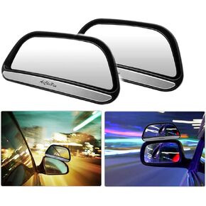 MACHSWON Blind Spot Car Mirror, Vehicle Adjustable 360 ° Rotation Auxiliary Convex Wide Angle Mirror, Auto Snap Way Clip On Side Rearview Mirror Universal for Car Truck SUV