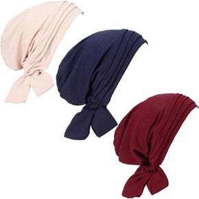 ® 3Pack Women Long Head Scarf Summer Breathable Lightweight Turban Chemo Headwear