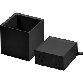 Bostitch Office Konnect Power Expansion Kit, Includes Pencil Cup and Two Outlet Charger for Desktop, Black